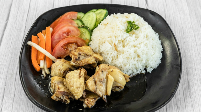 Fish Sauce Chicken with Rice.