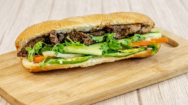 Grilled Beef Bánh Mì.