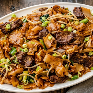 Beef Stir Fry with Flat Noodle